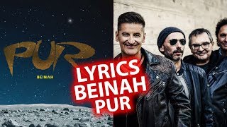 Beinah LYRICS | Songtexte zu PUR | Lyric (animiert) HD