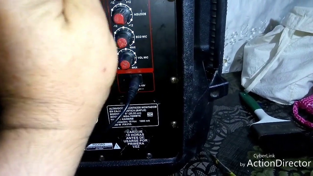 BAFLE AMPLIFICADA KÁISER 8 PROBLEMA DE GARGA