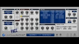 Video thumbnail for FREE VST - LINPLUG FREE ALPHA - SOUND DEMO by steve webb