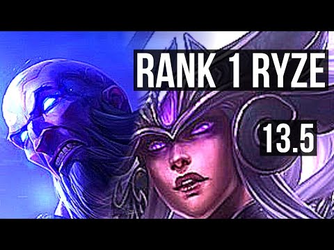RYZE vs SYNDRA (MID) | Rank 1 Ryze, 69% winrate, 7/3/9 | TR Challenger | 13.5
