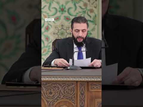 فيديو | أحمد الشرع يعين الرفاعي مفتياً عاماً لسوريا