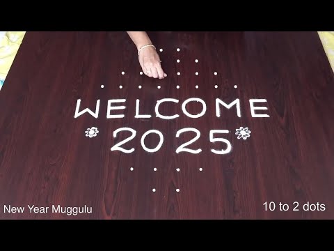 New Year Muggulu 2025 Simple
