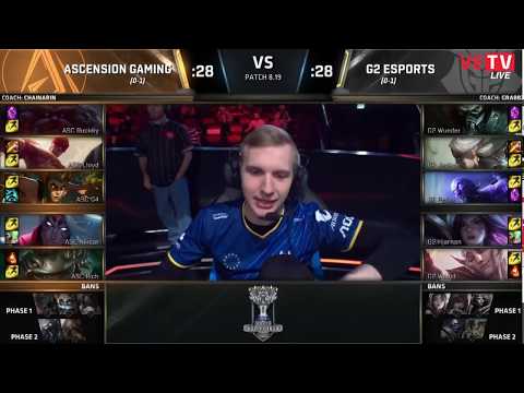 ASC vs G2 highlights Ascension Gaming vs G2 Esports - Vòng khởi động Chung kết thế giới 2018