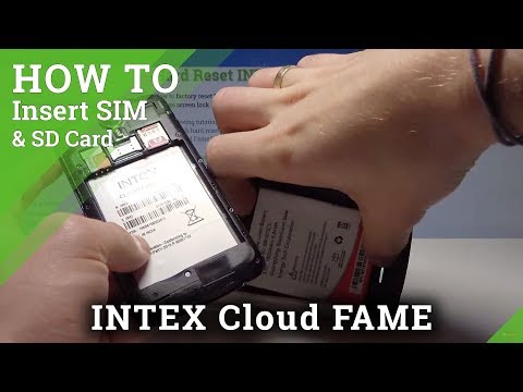 INTEX Cloud Fame 4G Insert Micro SIM & Micro SD