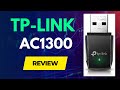 TP LINK AC1300 USB WiFi Adapter Unboxing Speed Test And Review