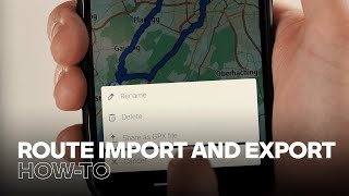 Cómo importar y exportar rutas con la aplicación BMW Motorrad Connected Trailer