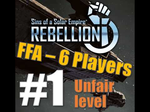Sins of a Solar Empire - Rebellion - FFA - 6 players - 1. Part - Gameplay