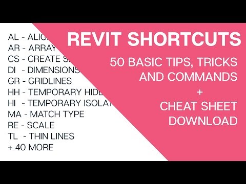 Revit Shortcuts: 50 Basic Tools and Commands