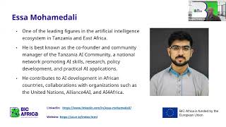 BIC Africa Diaspora Entrepreneurship Webinar on AI Community & Digital