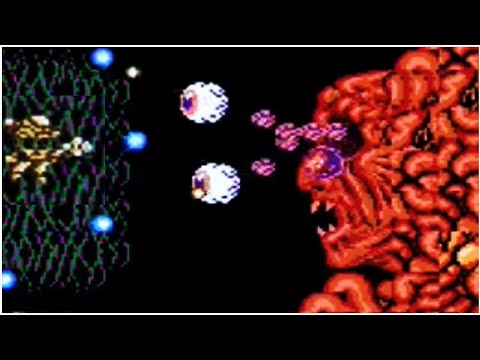 Abadox The Deadly Inner War - All Bosses (Nes)