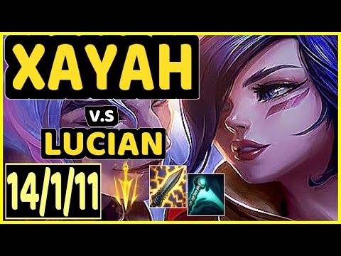 KLAUS (XAYAH) vs LUCIAN - 14/1/11 KDA BOTTOM ADC CHALLENGER GAMEPLAY - BR