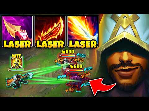 Akshan but I trade my weapon for a LASER Beam that melts you (SECRET AP AKSHAN?)