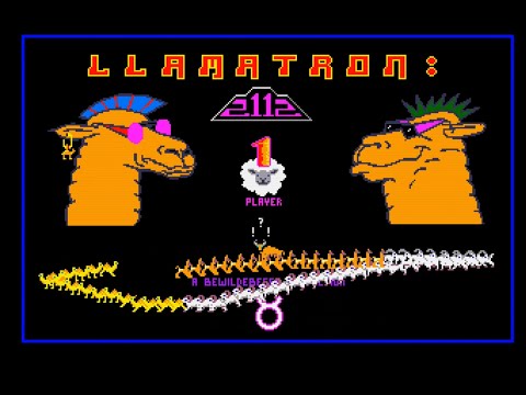 Amiga Games - Llamatron: 2112 by Jeff Minter (1991) - Gameplay