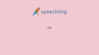 How to say "Cry" in German