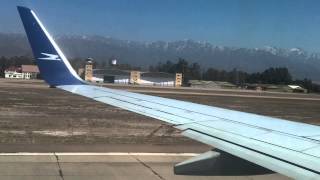 preview picture of video 'Despegando de Mendoza - Take off from Mendoza 737-700 LV-BZO'