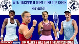 WTA Cincinnati Open 2026 SHOCKER! Wild Cards, Top Seeds &amp; Major Withdrawals Confirmed !