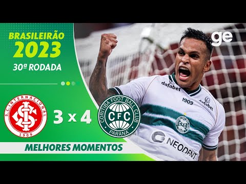 Gols e lances de Internacional x Coritiba