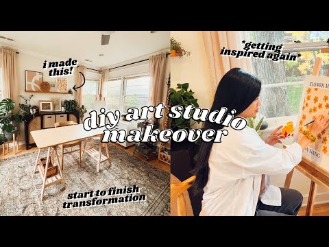 making the diy art studio of my dreams! *complete makeover* ✿