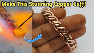 Braided Copper Cuff Bracelet – Handmade Jewelry Tutorial - Gold Smith Luke