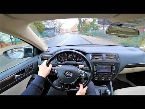 Volskwagen Jetta VI 2.0TDI 110KM (2015) DSG Automatic POV Test Drive & Acceleration | 4K #96