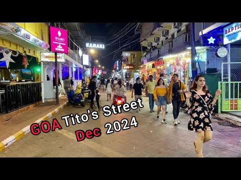 Tito's Street Goa In December 2024 | Baga Beach Nightlife #Goanightlife #Bagabeach
