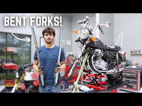 Honda CB750 Suspension Is TRASHED!  Total Rebuild!