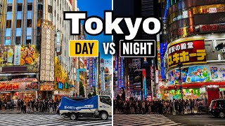 Exploring Tokyo, Japan-Day & Night Street Scenes Walk Around
