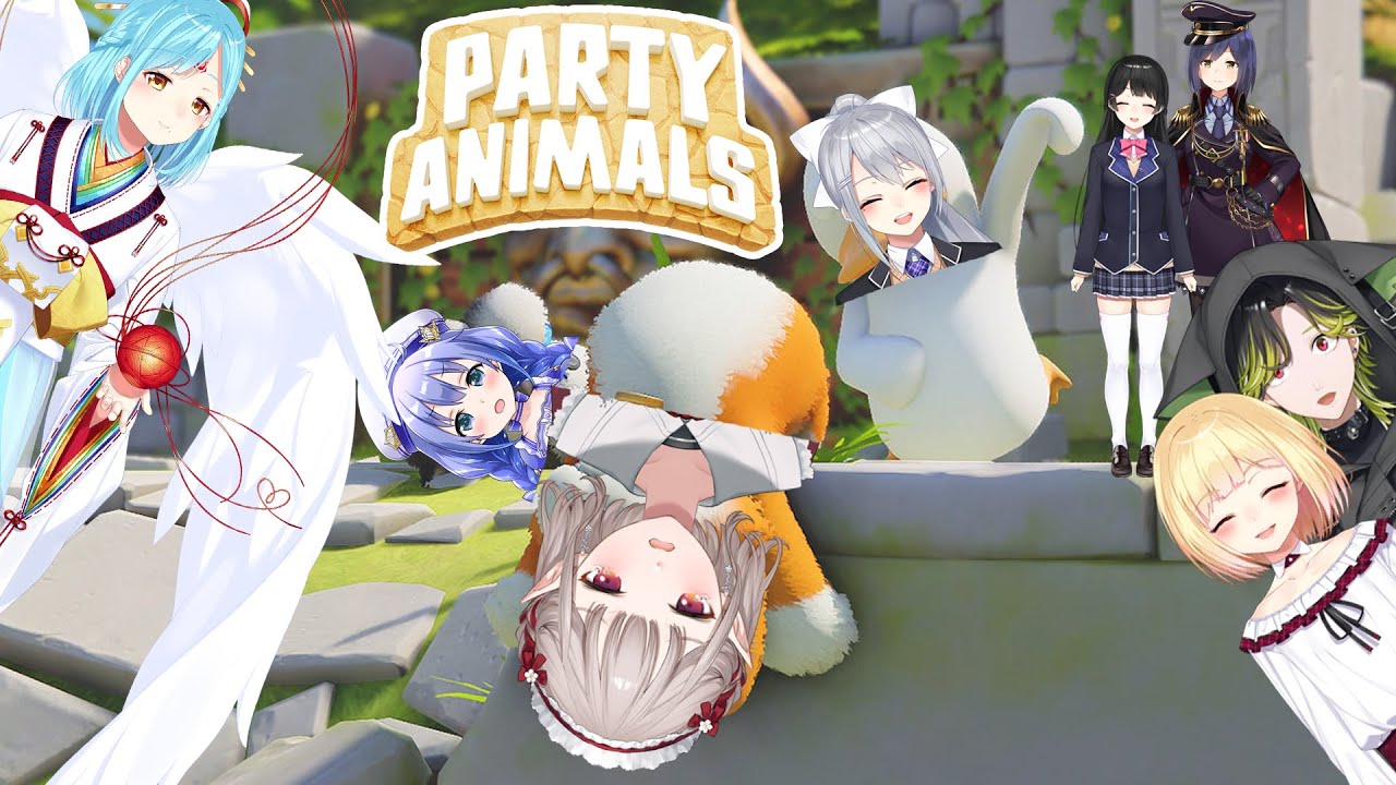 【Party Animals】1期生殴打コラボ ※流血表現なし【にじさんじ/える】【#にじさんじ1期生出身】