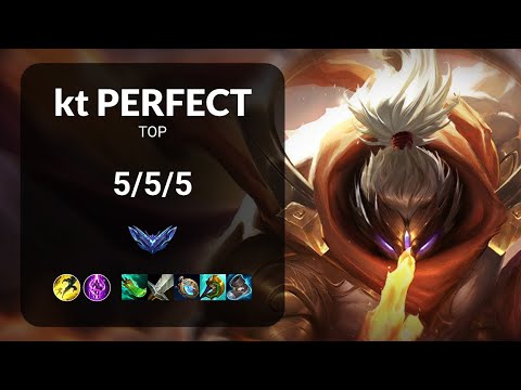 kt PerfecT Jax vs Rumble TOP - KR DIAMOND Patch 13.14