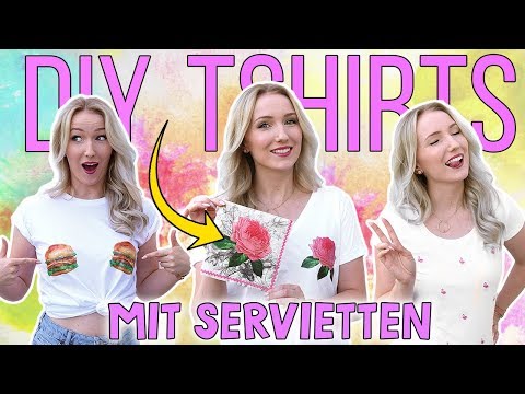 DIY TSHIRTS MIT SERVIETTEN BEDRUCKEN! EINFACH, SCHNELL & GÜNSTIG! TheBeauty2go