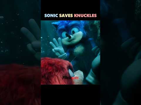 Sonic Saves Knuckles ⚡💥 | Sonic The Hedgehog | Sonic 2 #shorts #sonic