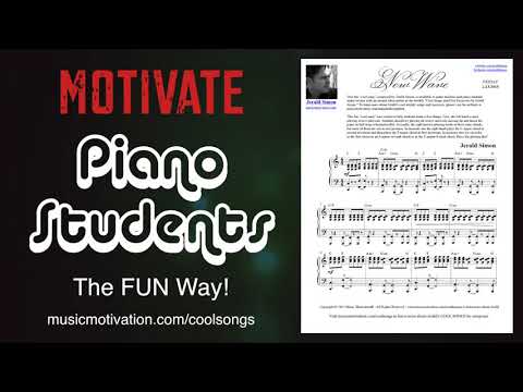 New Wave - A FUN Intermediate Level COOL SONG Piano Students Can't Wait to Play!