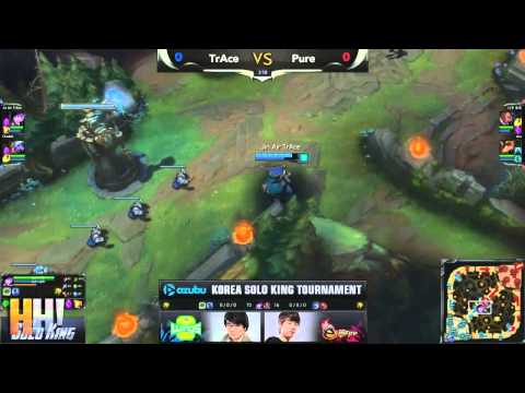 1.  TrAce vs Pure - Game 1 - "The Solo King" Korean 1vs1 Tournament