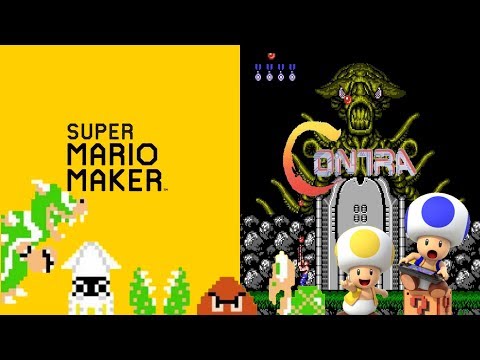 Contra Remake in Super Mario Maker (NES Remix Version)