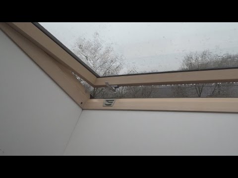 Rain On Roof Window Sounds For Sleeping, Relaxing ~ Glass Skylight Water Drops Downpour Ambience