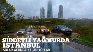 İstanbul'da Felaket Günü: Sular Altında Kalan Yollar (4K POV)