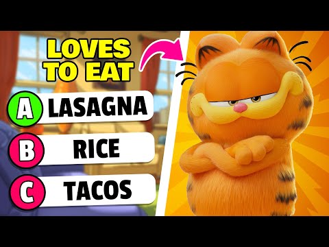 THE GARFIELD MOVIE QUIZ 😸🍕 - Fun Garfield Challenges | Quiz Time! ✅