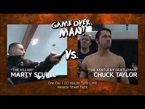 Marty Scurll vs Chuck Taylor Highlights HD PWG Game Over Man
