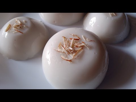 How to make coconut pudding//Coconut pudding recipe//Easy recipe