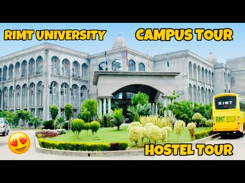 My University Campus + Hostel Tour 😍 ||| RIMT UNIVERSITY ❤️#punjab