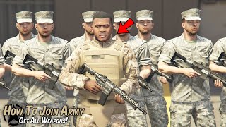 GTA 5 - How to join the Army in Offline (Army Uniform, Free Weapons & more)