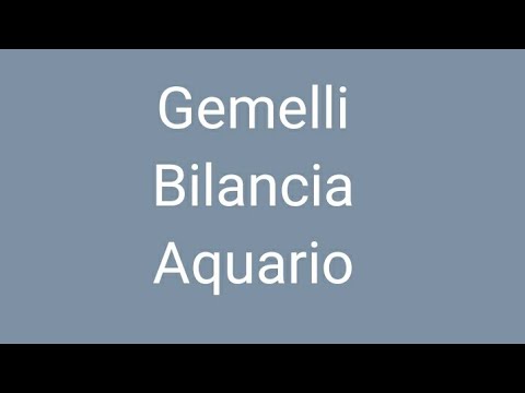 Segni d'aria Gemelli Bilancia Aquario 15/21 settembre 