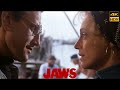 Jaws (1975) Quint You Got City Hands Mr Hooper. Scene Movie Clip 4K UHD HDR Roy Scheider Robert Shaw