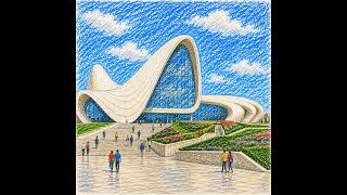 #speakingielts - Heydar Aliyev Center - Describe a building you admire #band6