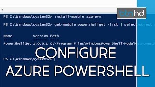 Install and Configure Azure PowerShell!