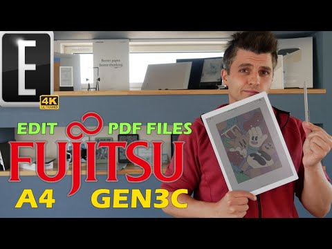 Edit PDF Files on the Fujitsu Quaderno A4 Gen3 Color