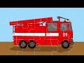 Интересный мультфильм для детей - Пазл (Пожарная, полицейская машины, скорая помощь ...