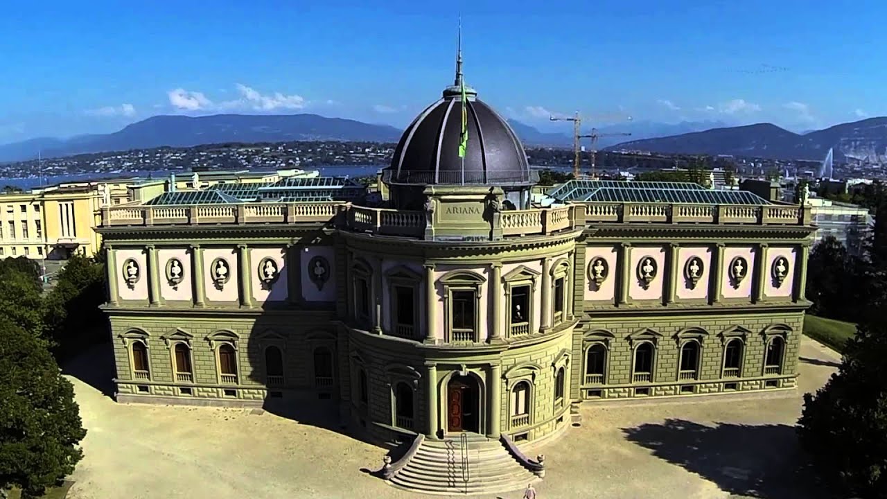 Behold the aerial panorama of the Ariana Museum.