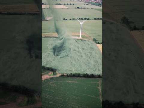 Real-Time Tornado Formation 60 FPS !  #shorts #tornado