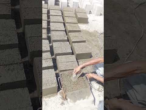 how to make cement concrete brick/cement block making machine/concrete brick/construction materials